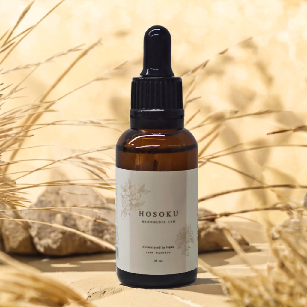 Hosoku Minoxidil 15% Hair Growth Serum Enhanced with Collagen