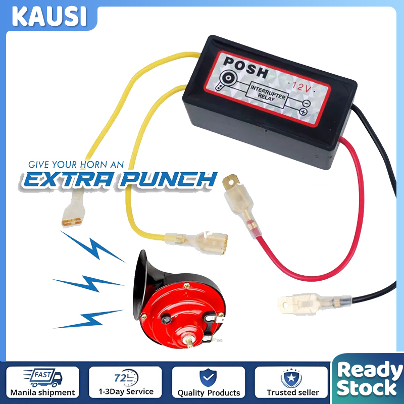 Horn Relay Interrupter，Posh Horn Relay 12V Universal Interrupter for