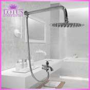 Lotus Baths 8" Stainless Steel Shower Set with Dual Spout