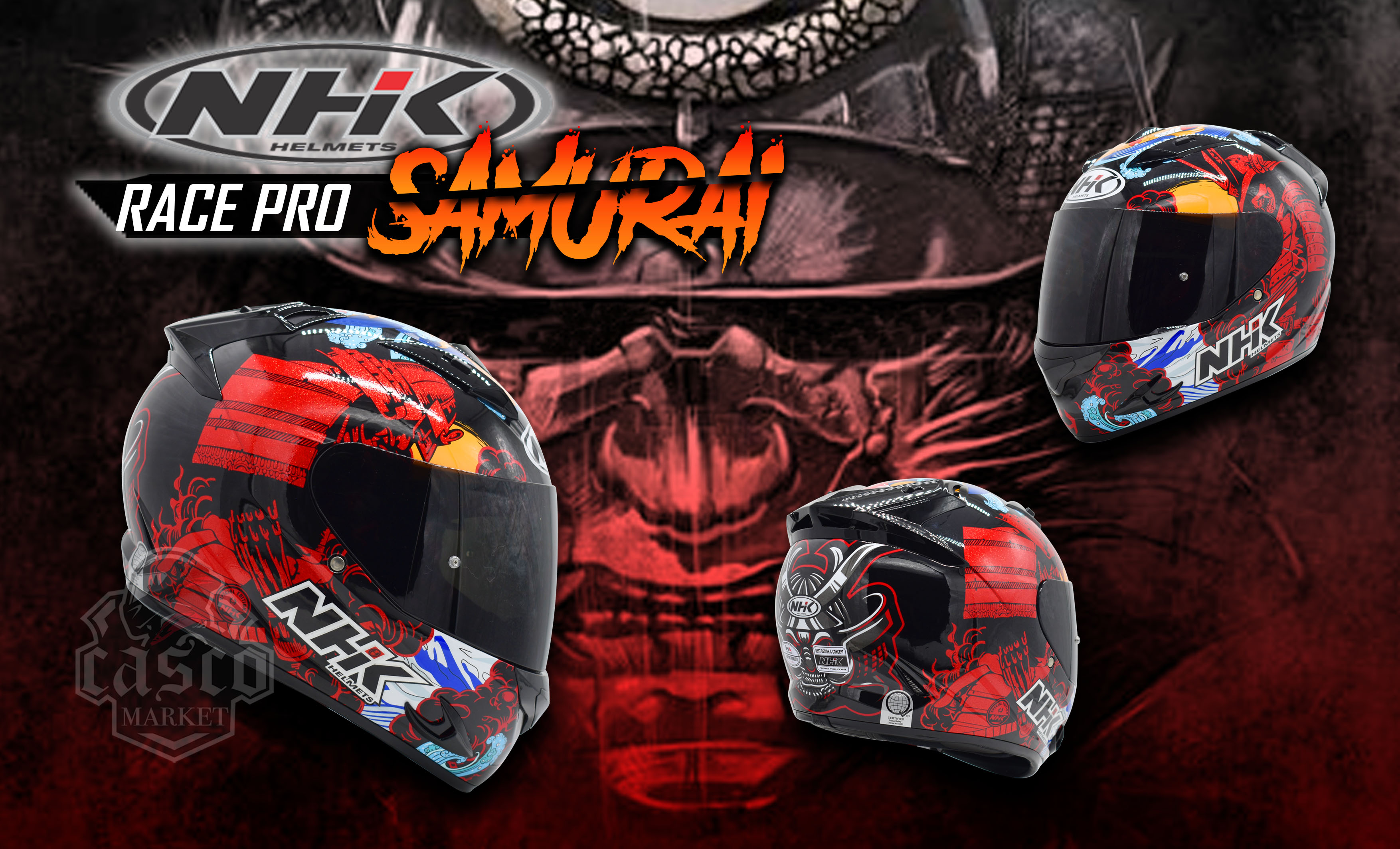 Nhk Race Pro Samurai Full Face Helmet Lazada Ph