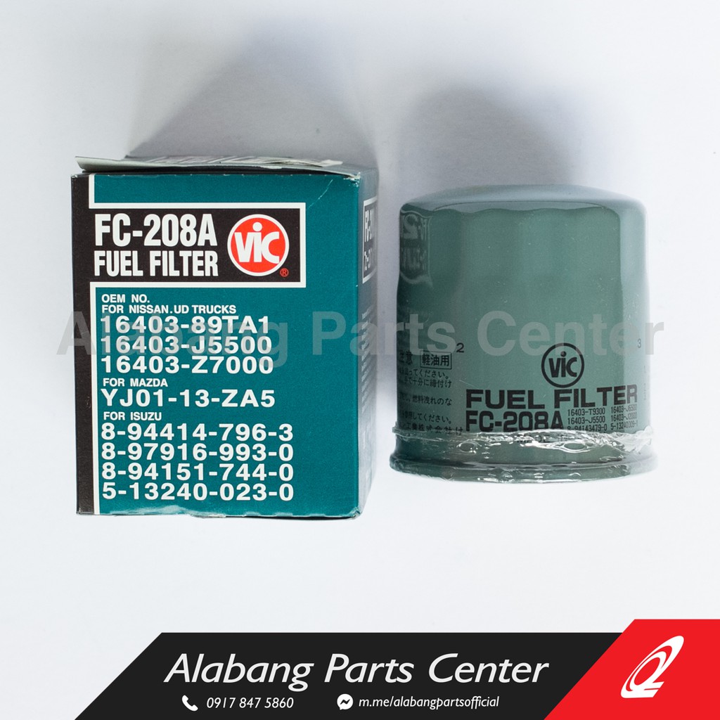 VIC FC208A Fuel Filter / Isuzu Fuego / Isuzu Crosswind / Isuzu DMAX