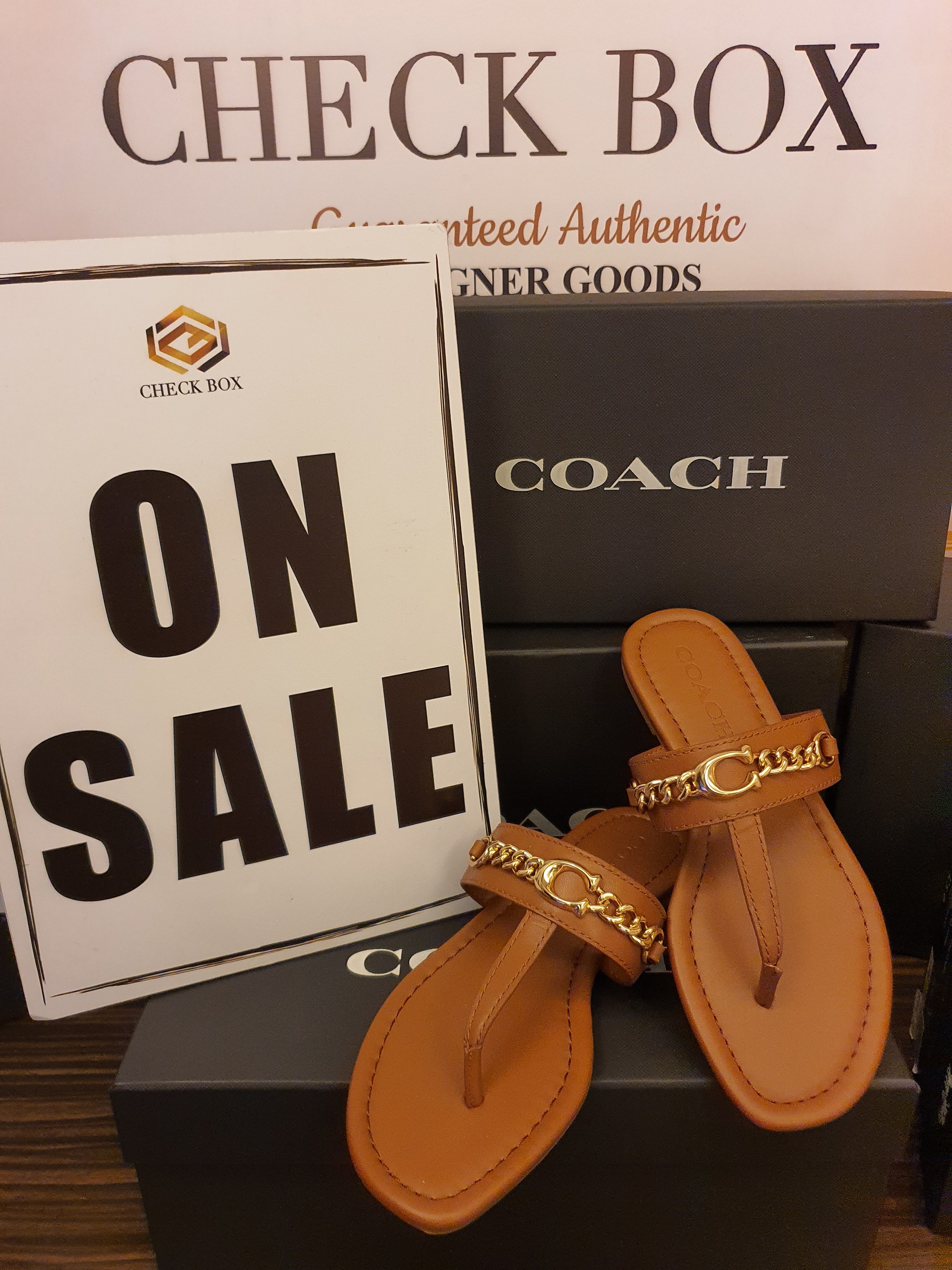 COACH JACLYN SANDALS Leather Sandals Women s sandals Lazada PH