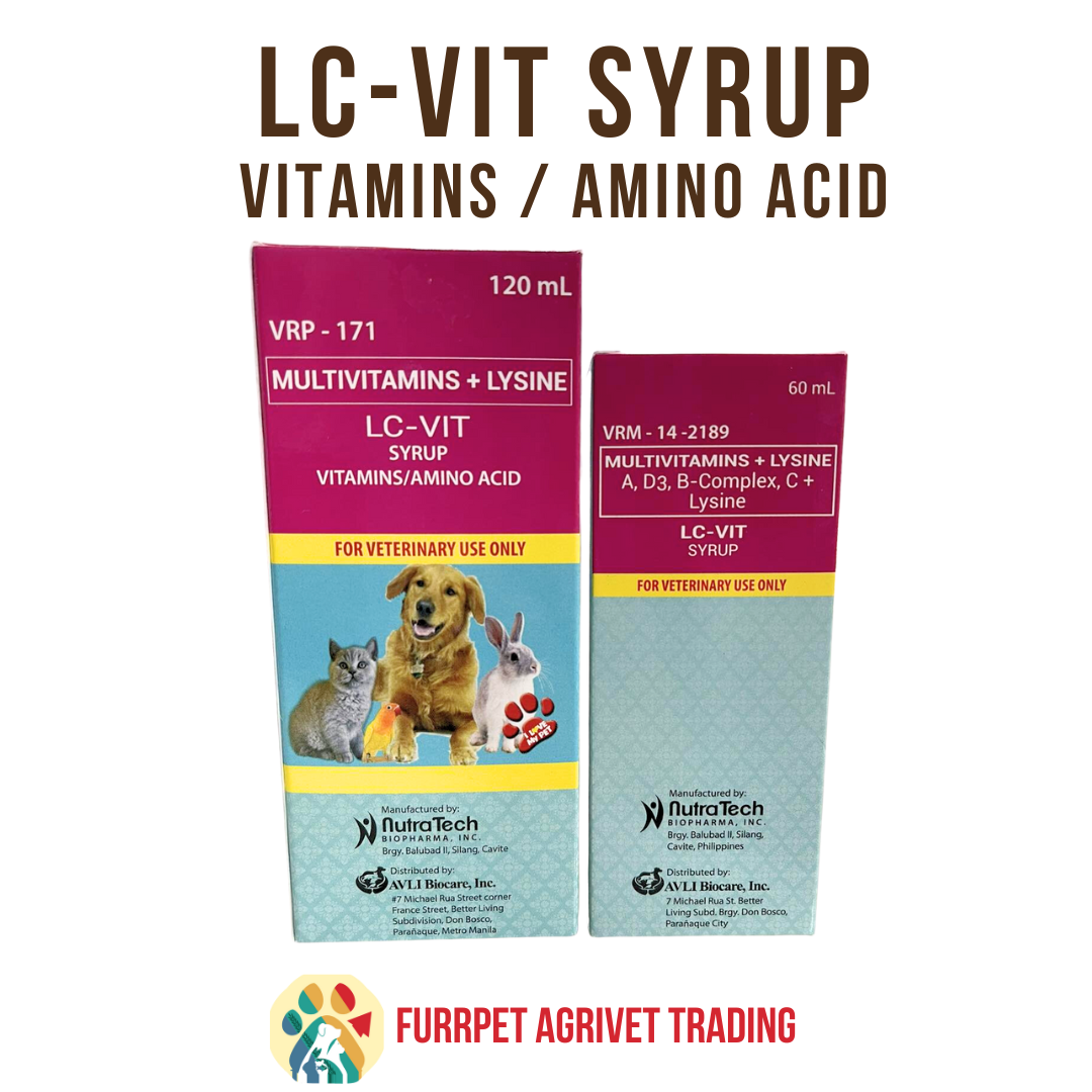 LC Vit Pet Multivitamins Syrup for Dogs and Cats Vitamins and Amino Acid Syrup for Dogs and Cats Lazada PH