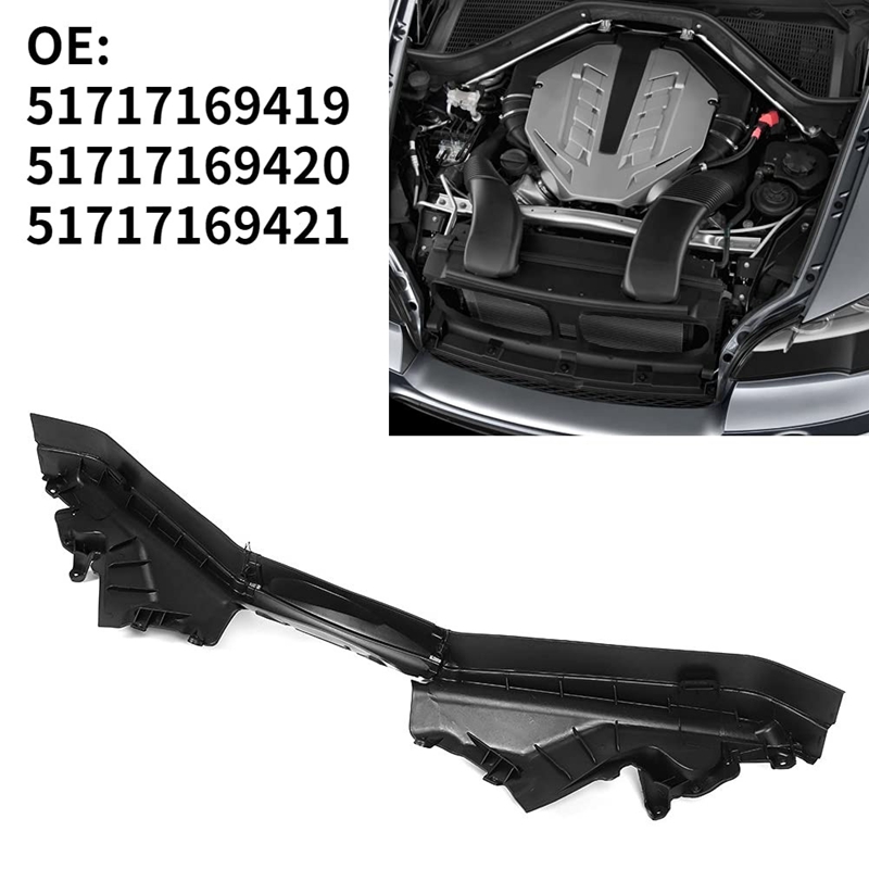3Pcs Engine Upper Compartment Partition Bulkhead Panel Kit for BMW X5 E70 X6 E71 E72 51717169419 51717169420 51717169421