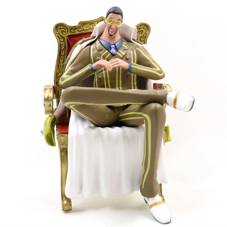 One Piece Admirals Kizaru Akaino Aokiji Sitting High Quality Action
