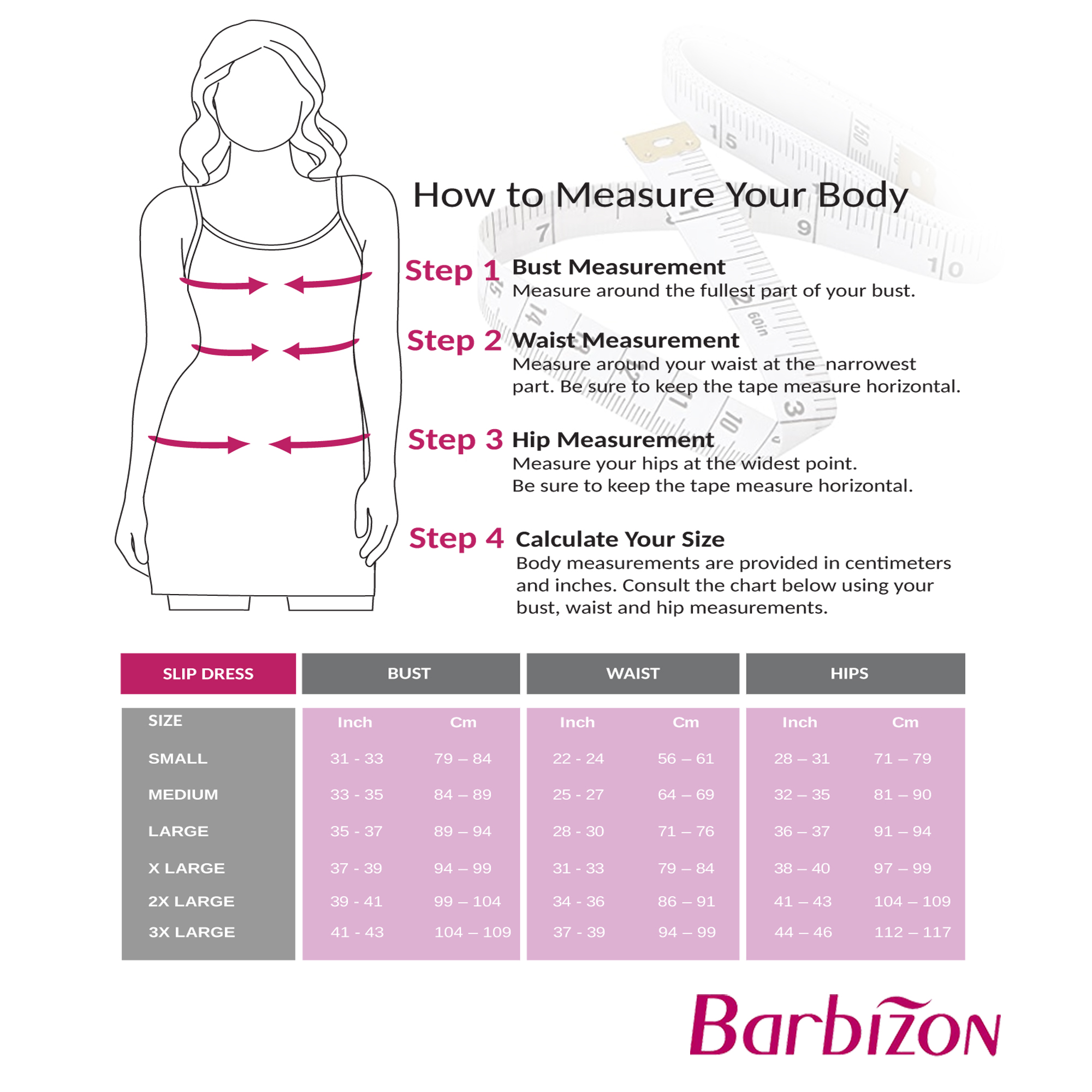 Barbizon Chemise Slip Dress with Lace details and Adjustable