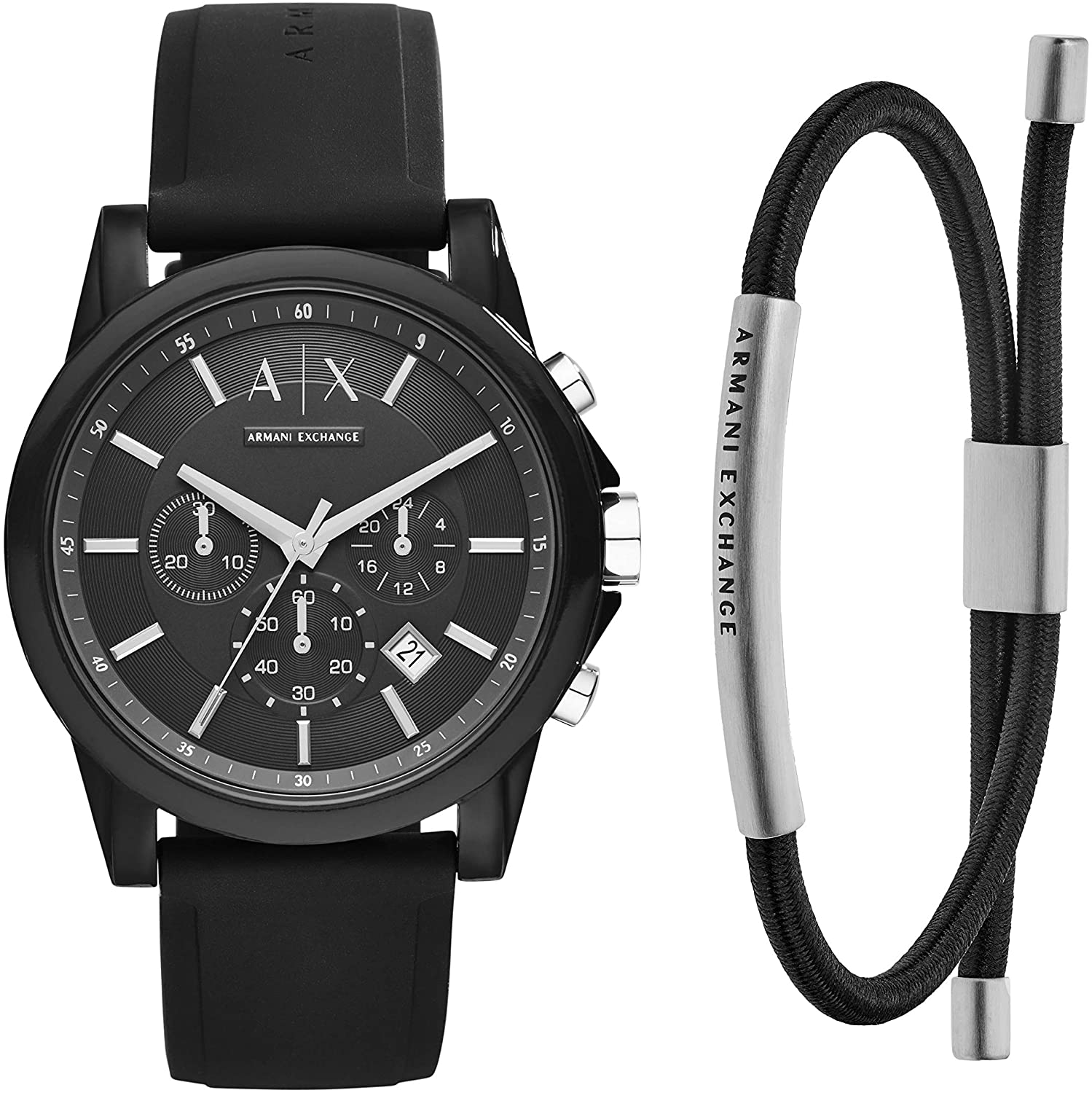 Premium Quality Armani Exchange Outerbanks Stainless WatchBlack Watch +  Bracelet | Lazada PH