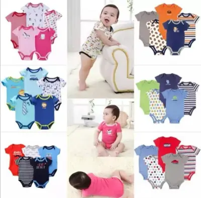 TODAY MARKET BABY GIRL BOY1 PCS CUTE BODYSUIT ONESIE COTTON INFANT JUMPER BABY CLOTHES