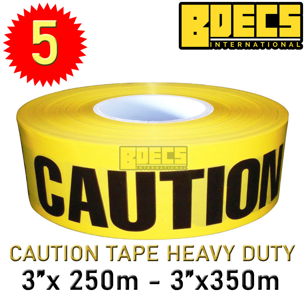Caution Tape 3.1 inches X 350 Meters (5 Pcs) Lazada PH