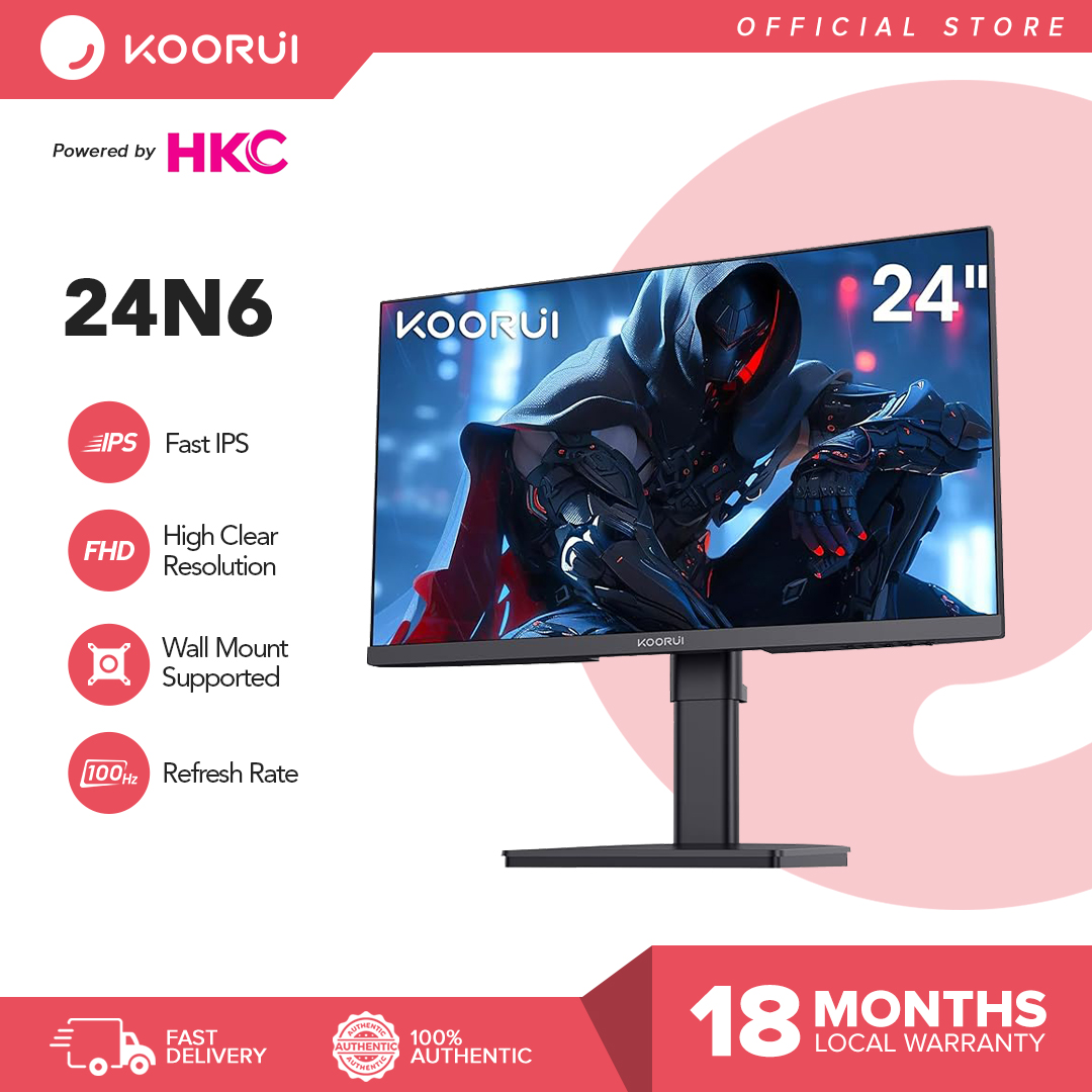 Koorui 24n1 Powered By Hkc 24 Monitor Fhd 1920 1080 Ips Panel Wide