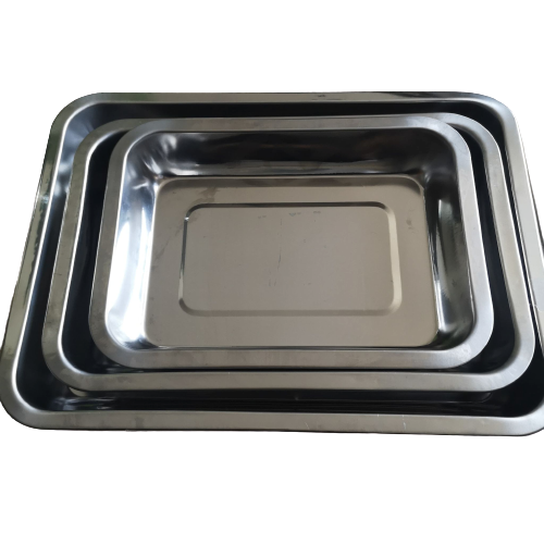 stainless steel deep tray . for food container great for business use