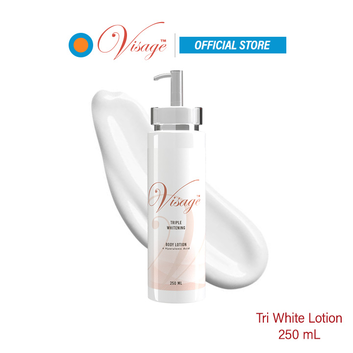 [ Lotion 1pc ] Visage Triple Whitening Face and Body Lotion (250ml) SUN