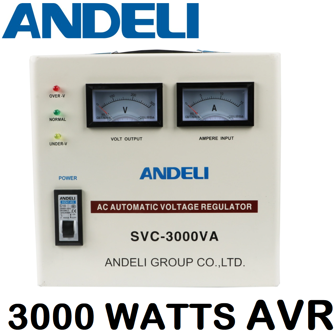 Andeli AVR 3000W Servo Type Automatic Voltage Regulator SVC3000 Servo