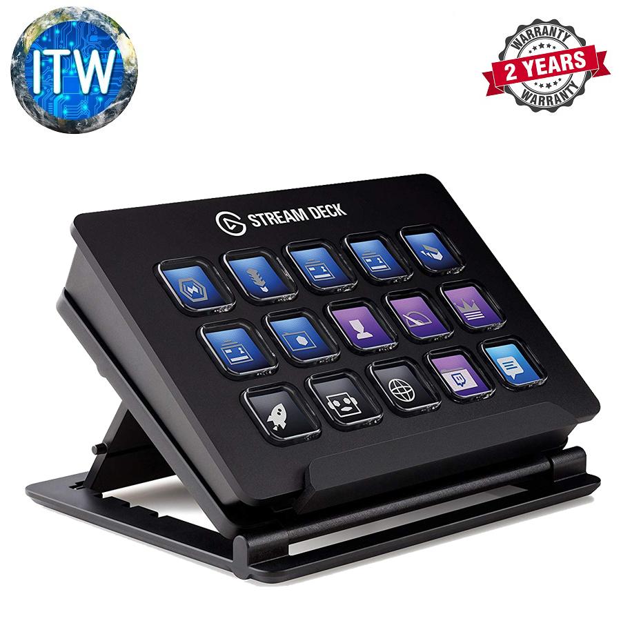 Elgato Stream Deck Live Content Creation Controller With 15 Customizable Lcd Keys Adjustable Stand For Windows 10 And Macos 10 11 Or Later Lazada Ph