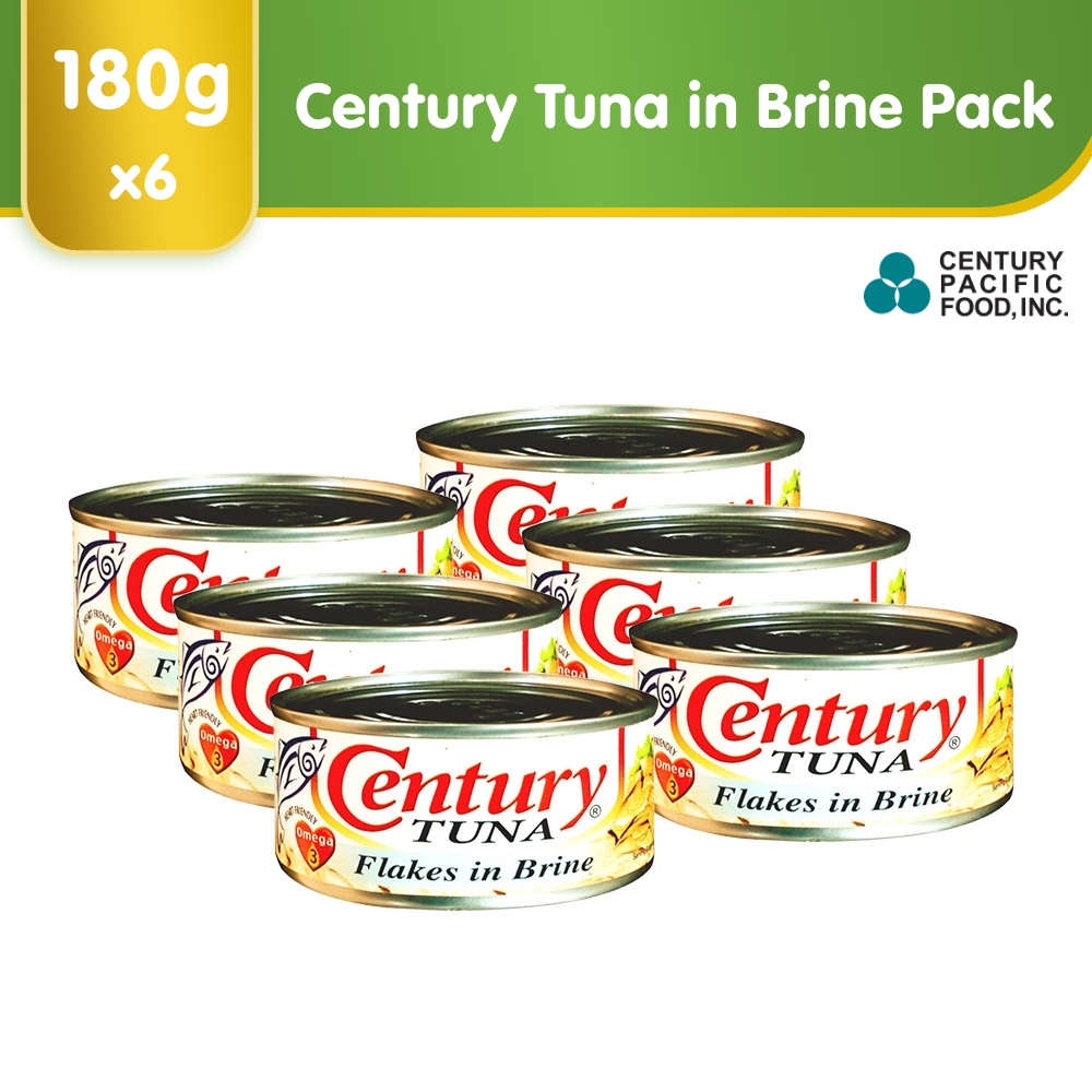 Century Tuna in Brine 180g Pack of 6 Lazada PH