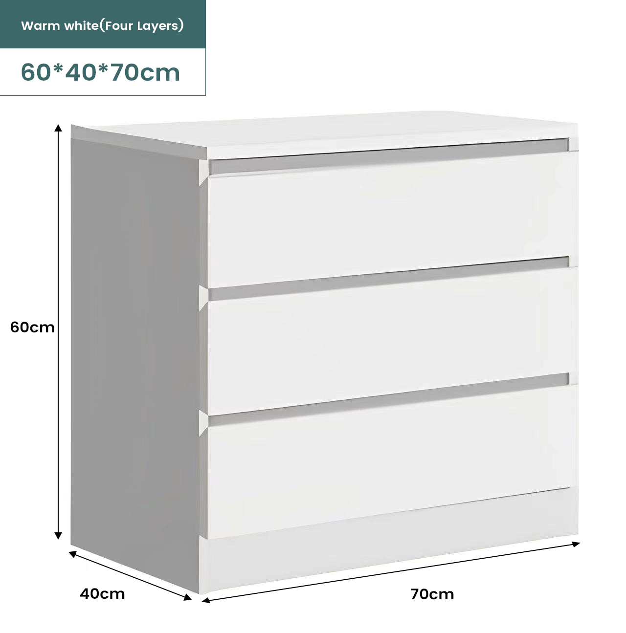 IGOHome Wood Drawer Drawers Storage Sidebaord Locker