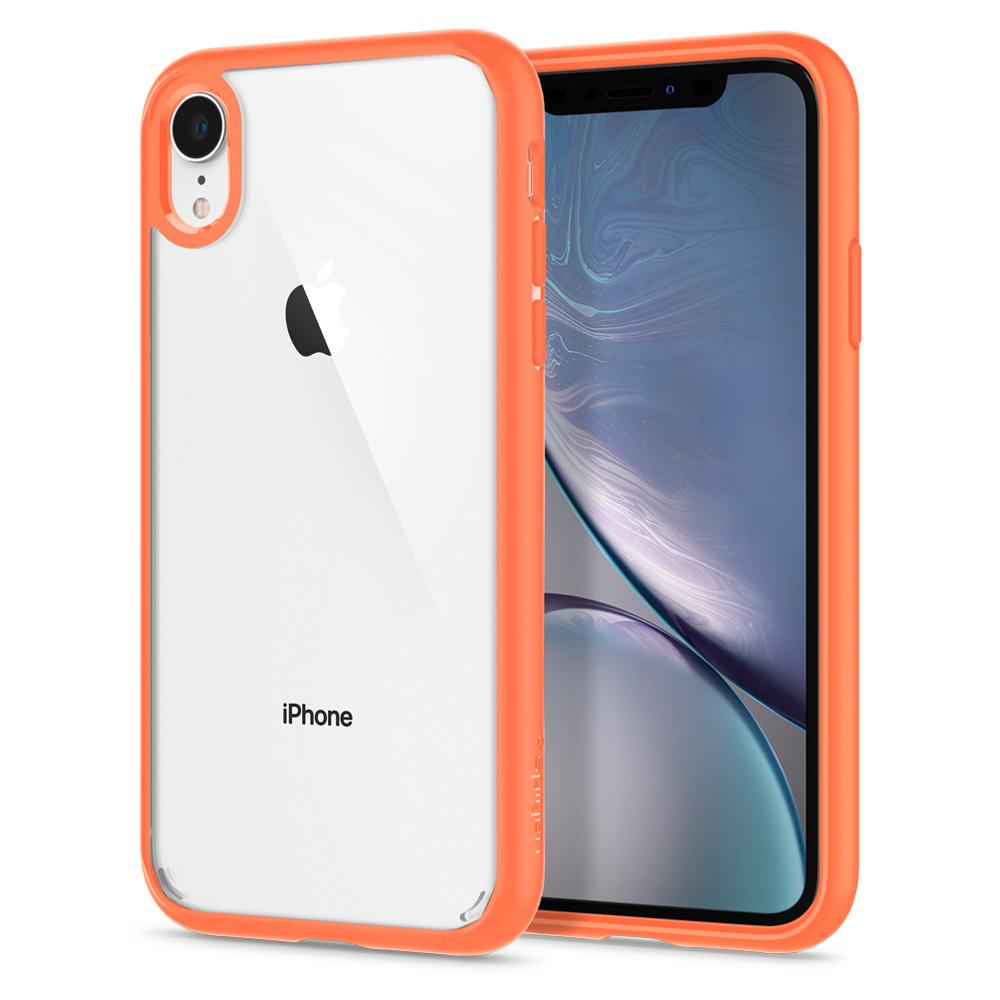 Ultra Hybrid Clear Protective Case For Iphone Xr Xr Coral Iphone Best Clear Iphone Xr Cases Spigen IPhone XR Case Ultra  Hybrid Coral Tpu Shockproof Case Clear