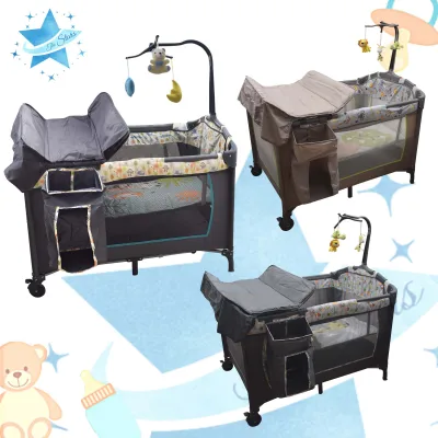 Star Baby P82 Mamakids Baby Infant Crib Nursery Playpen with Diaper Changing Station