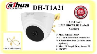 DAHUA HAC-T1A21 2MP HDCVI IR Eyeball Camera