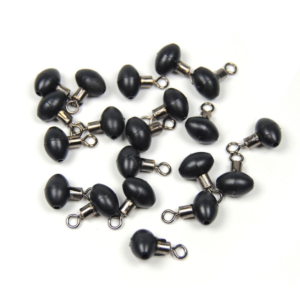 10/20/30/40Pcs Fishing Tackle Zip Slider Beads Swivels Pulley Clip Line CW_ HK