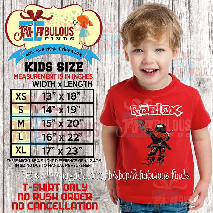 Tshirt For Kids Roblox Shirt Limited Ed Ninja 100 Cotton Ootd Fashion Printed Trending Top Boys Girls Customized Vinyl Gift - roblox kids clothing the best prices online in philippines