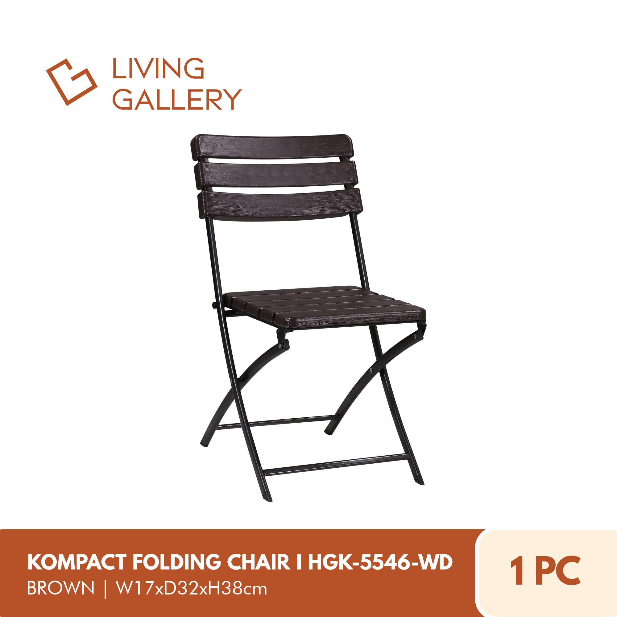 Living Gallery Kompact Folding Chair Wood Design Commercial Grade