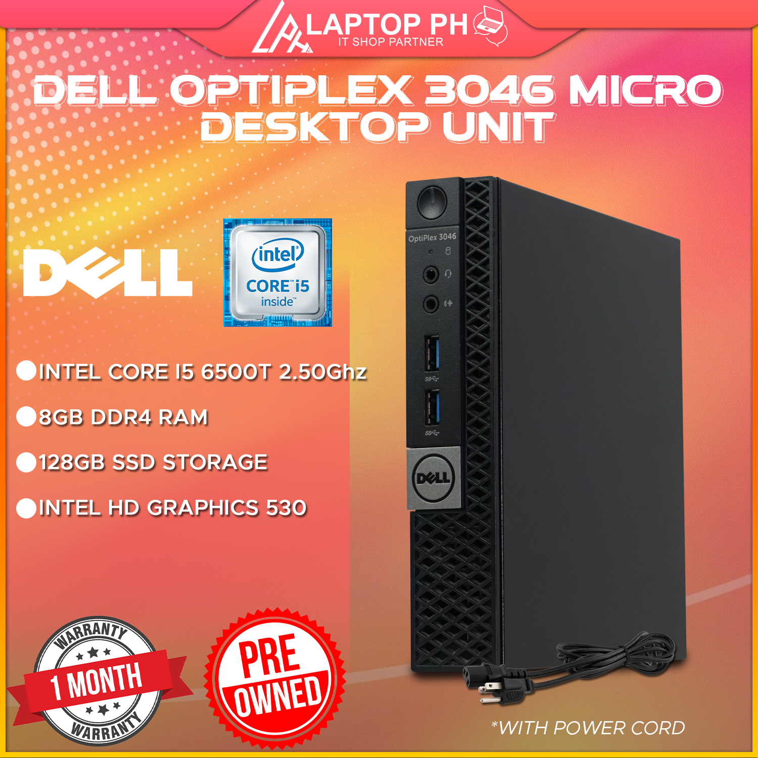 0 Dell Optiplex 8GB SFF Desktop OptiPlex PC i5-6500 500GB