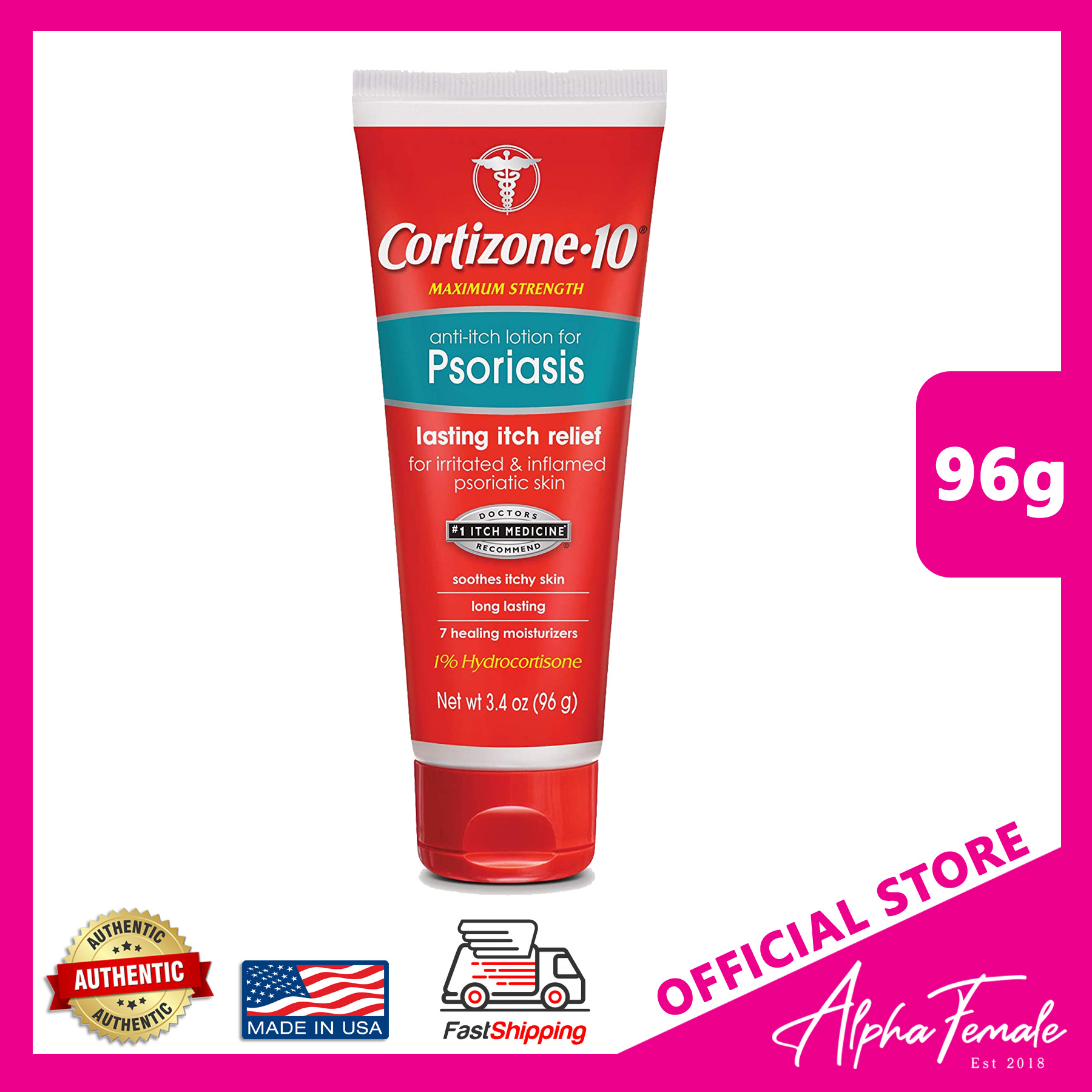 Exp12/22 Cortizone 10 Maximum Strength AntiItch Lotion for Psoriasis