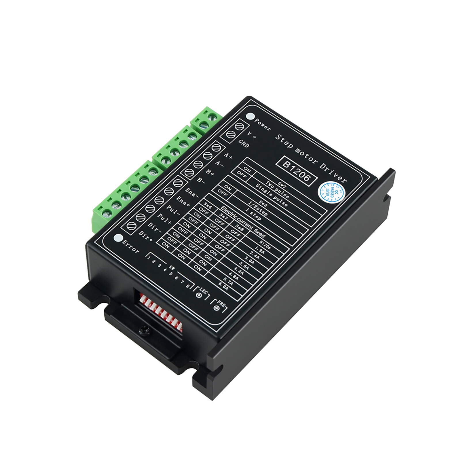 Aibecy B1206 Full/Half Step Driver 2-Phase Stepper Motor Driver Driving Voltage 20V-120VDC Current 6A Fannlady