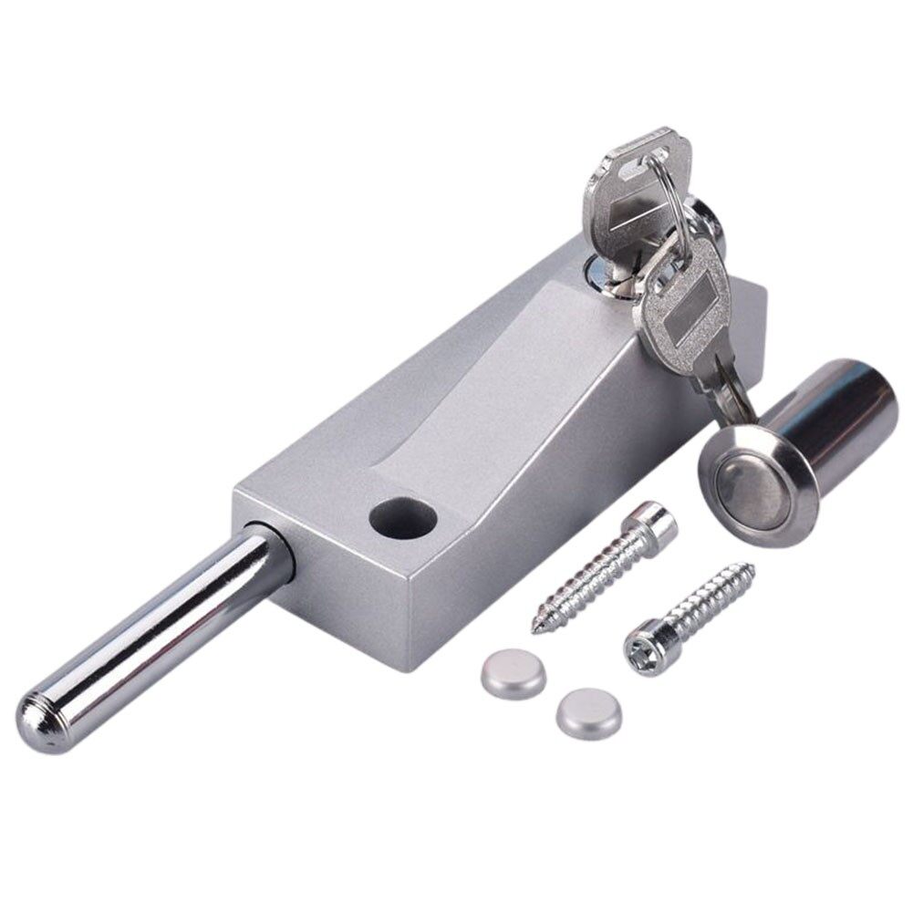 Gatorpro 7" Sliding Spring Latch – Heavy Duty Barrel Trailer Gate Pin Lock, Zinc Finish, 2 Pack, LA-SSLATCH