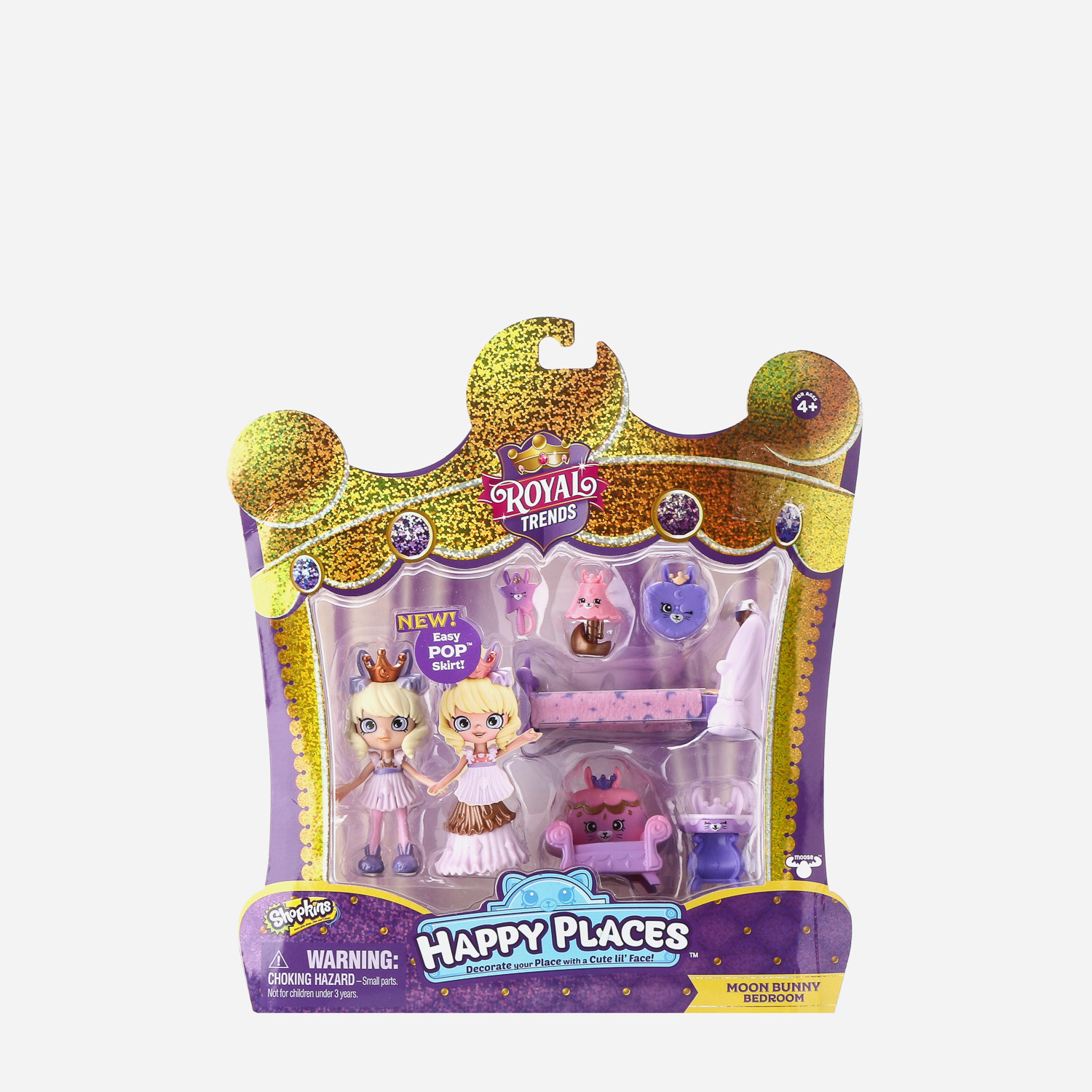 Shopkins Happy Places Royal Trends Moon Bunny Bedroom Play Set