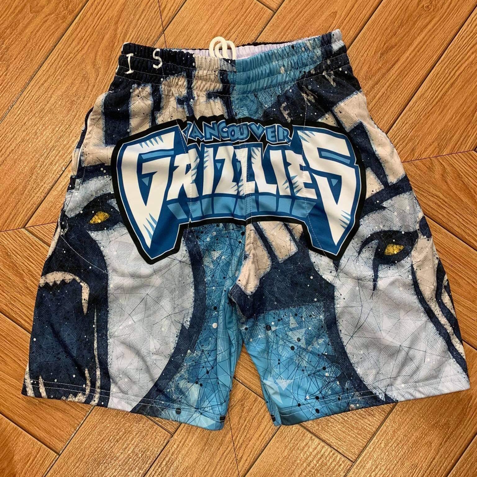 Memphis Vancouver Grizzlies Shorts High Quality Sublimated shorts