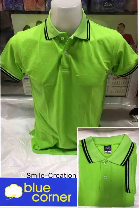 lime green polo shirt