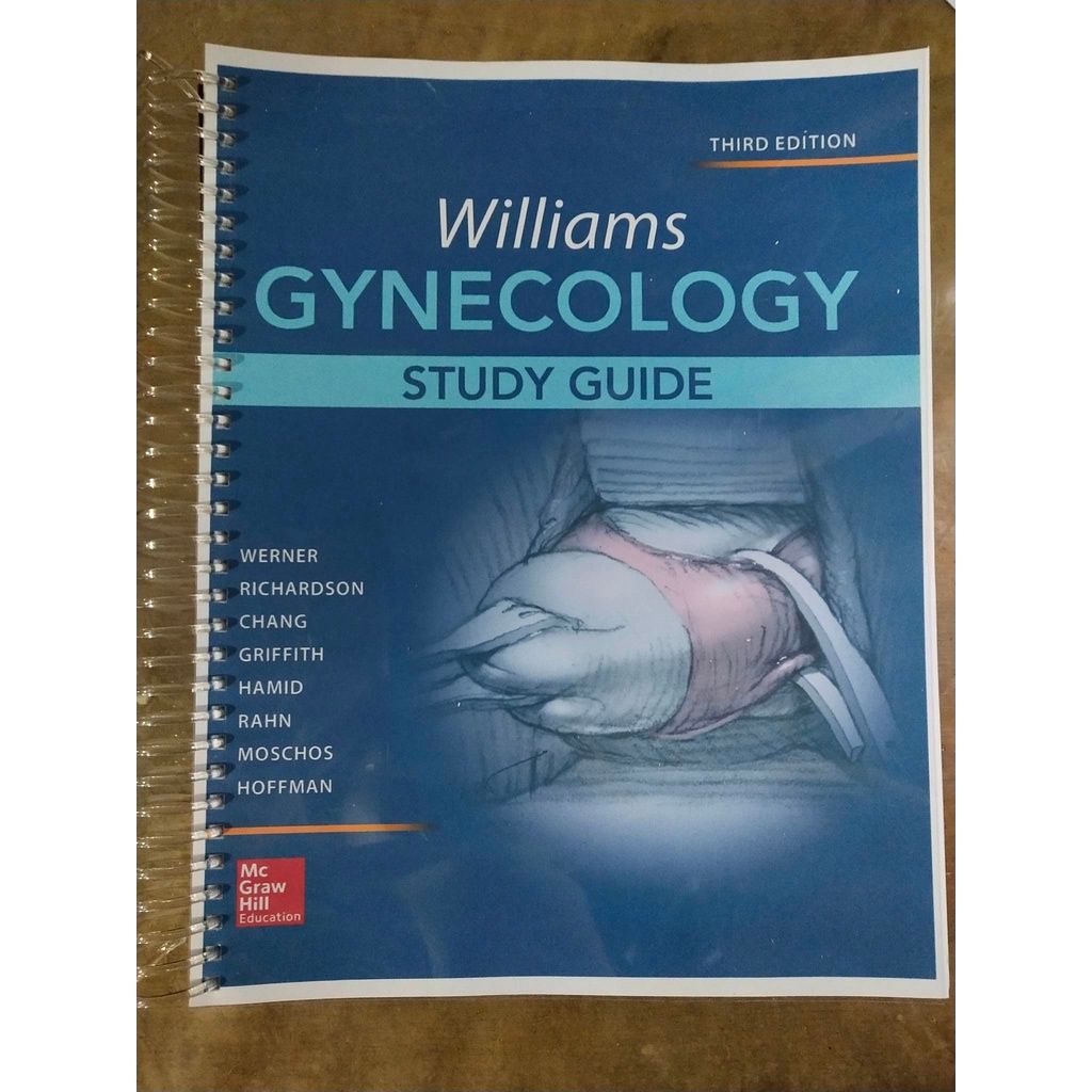 Williams Gynecology: Study Guide 3rd Edition 3Rd Edition