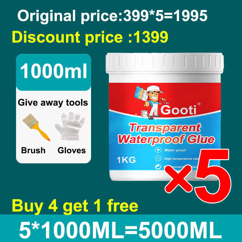 💥1000ml/600ml💥Transparent Water Proof Glue Super Waterproof Glue