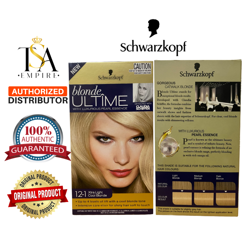 Schwarzkopf Blonde Ultime 12-1 Xtra Light Cool Blonde Hair Color | Lazada PH