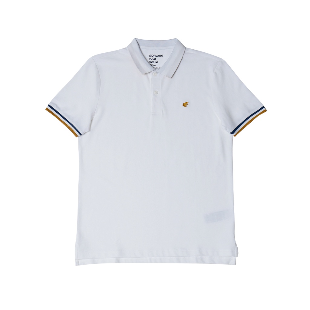 GIORDANO Men's Frog Polo (01010700) - Signature White #2 | Lazada PH