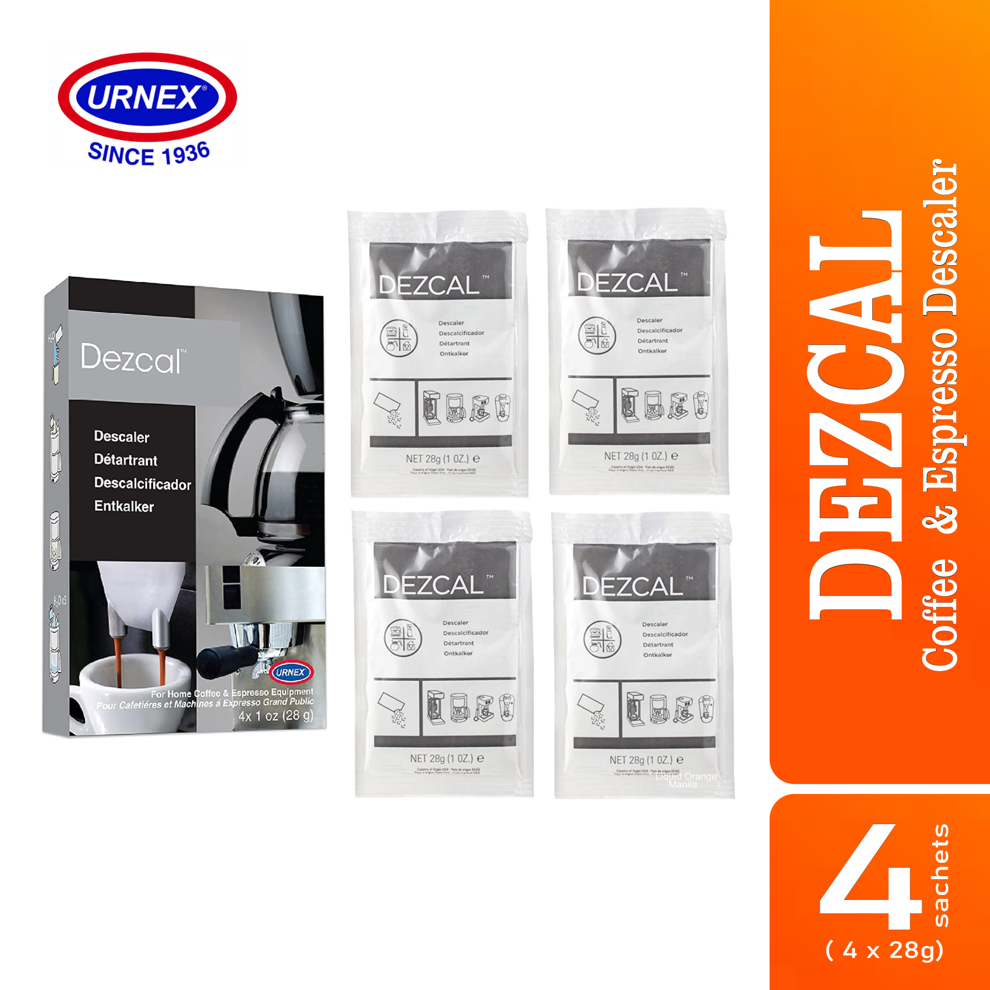 Urnex Dezcal Coffee and Espresso Descaler and Cleaner Lazada PH