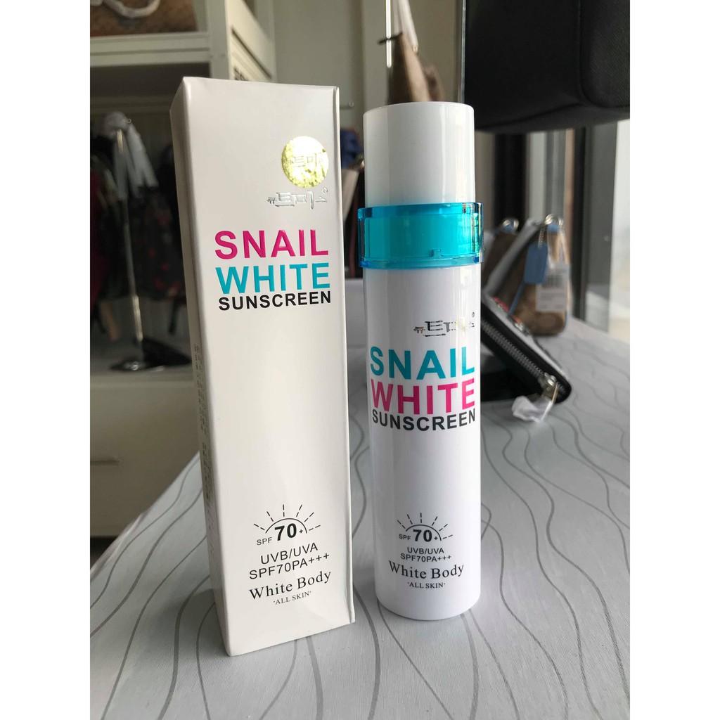 snail white sunscreen spf 70 price