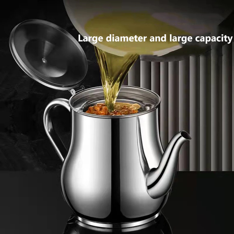 Ml Ml Ml Stainless Steel Oil Strainer Pot Grease Container