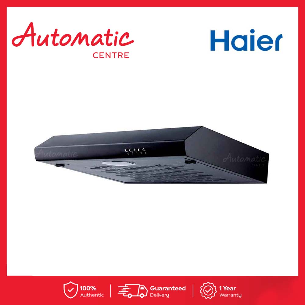 Haier HRHTC60AB 60cm Wall Type Range Hood with 1 Motor Ductless and 3 Speed Push Button Lazada PH