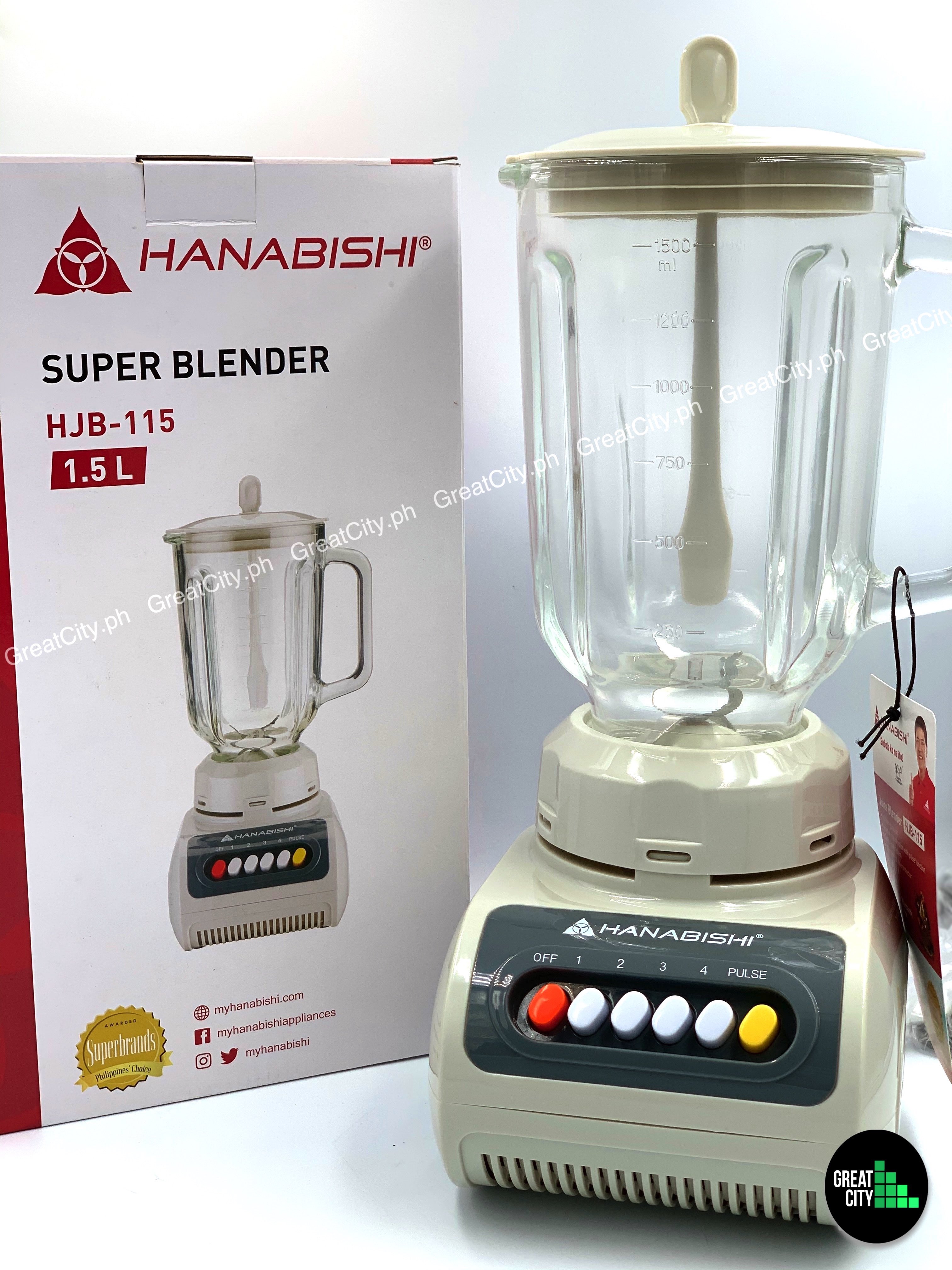 Hanabishi Super Blender 1.5 Liters HJB 115 Lazada PH