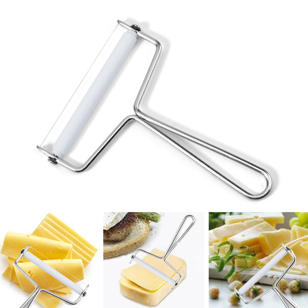 Stainless Steel Cheese Slicer Adjustable Thickness Cheese Slicer Cheese Slicer Perfectly for Soft Semi-Hard Cheeses Kitchen Cooking Tool 