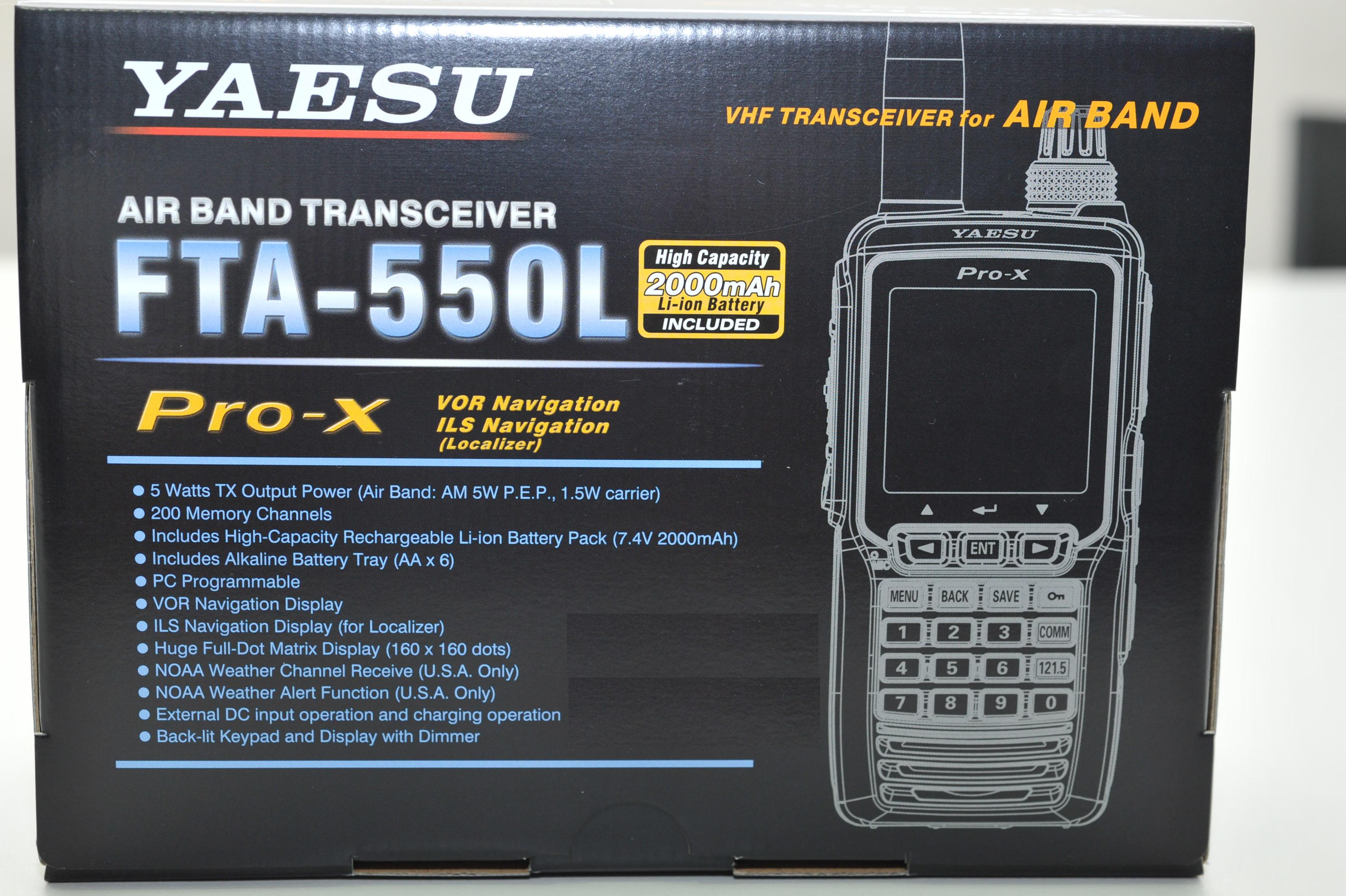 Yaesu FTA-550L Air Band Hand Held Portable Lazada PH