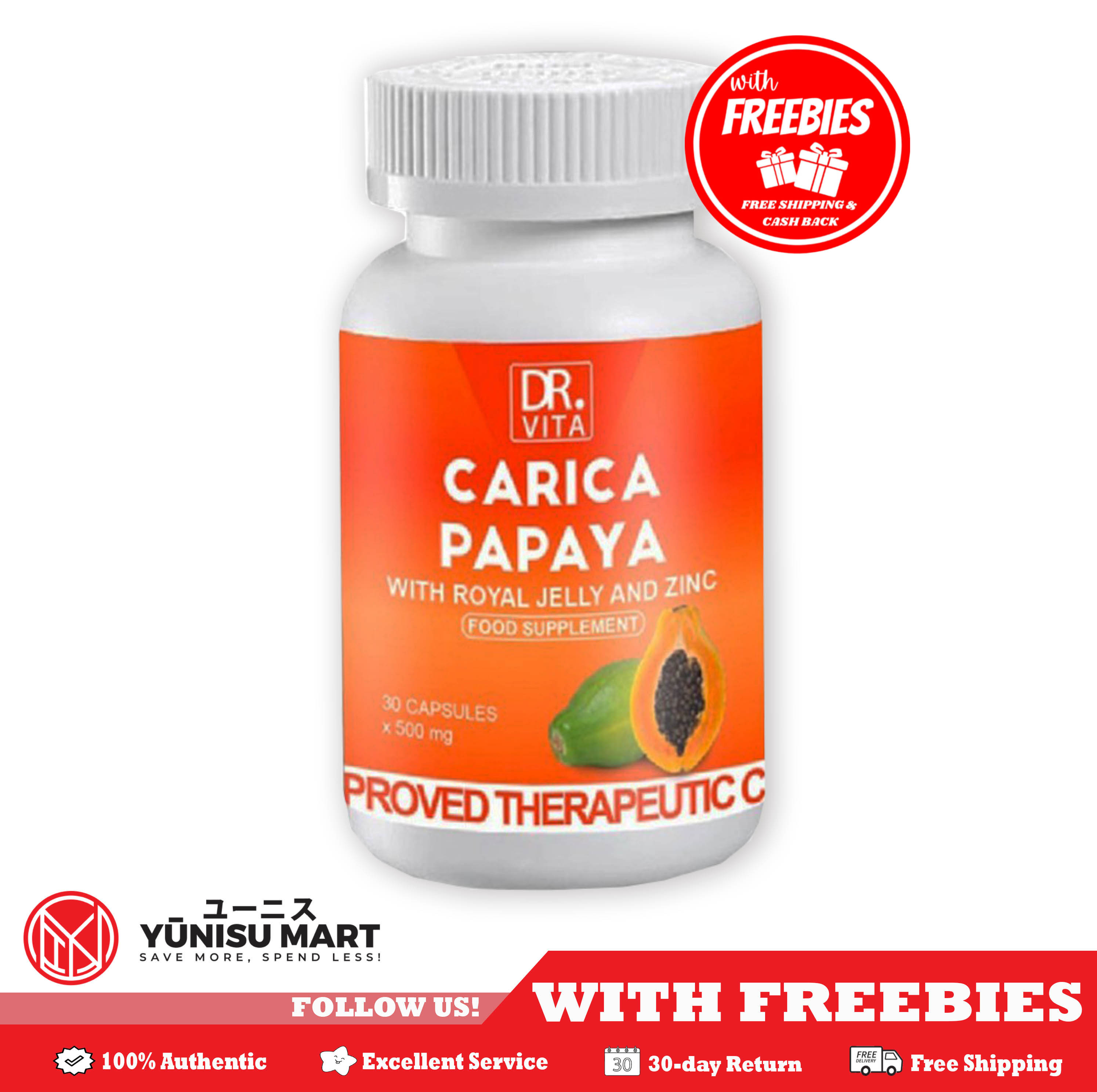 Dr. Vita Carica Papaya (With Freebies) SEPTEMBER EXPIRY Lazada PH