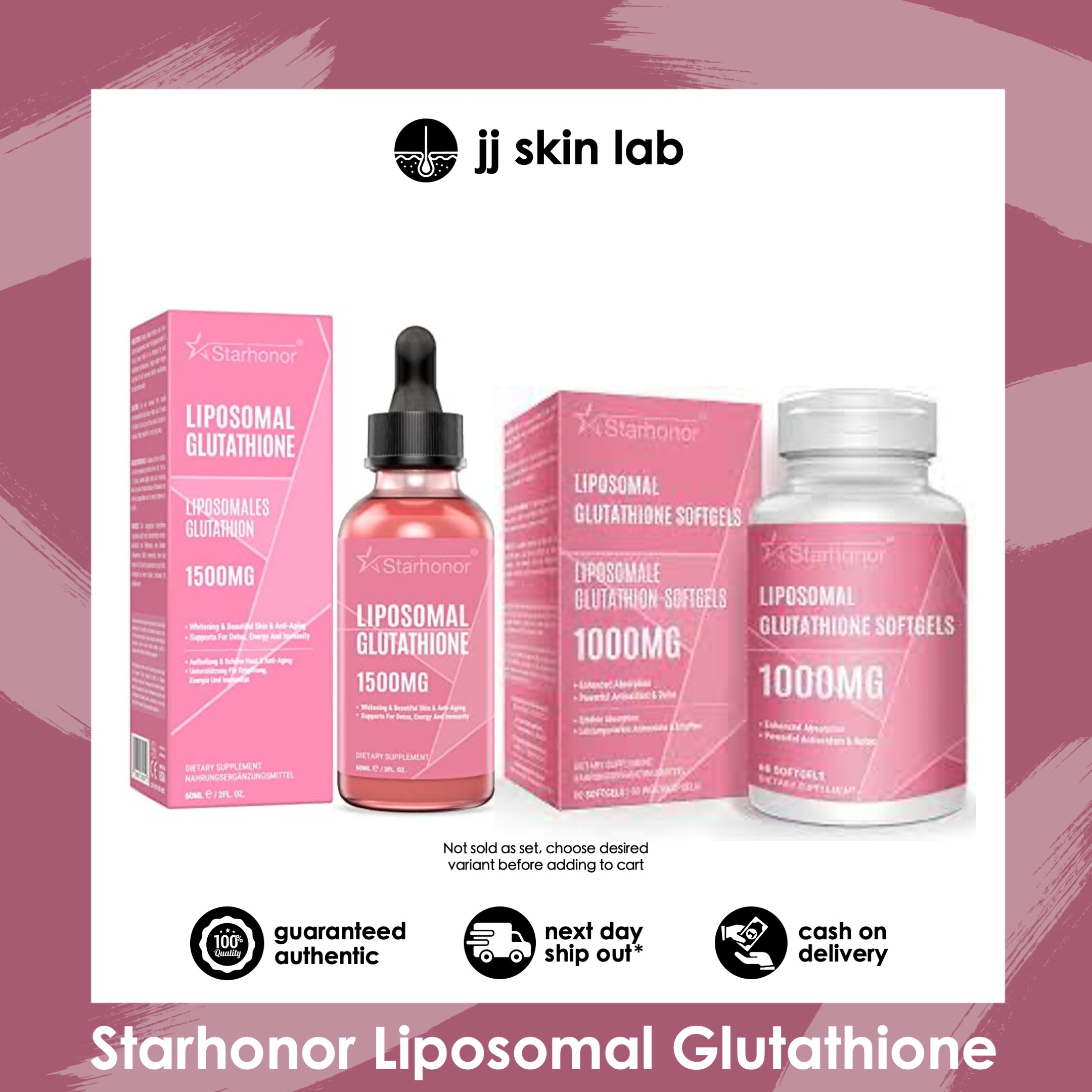 Starhonor Liposomal Glutathionee 1000mg 1500mg