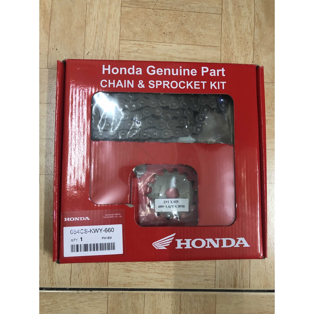 Honda Genuine Sprocket Set with Drive Chain 064cskwy660 for Wave 100