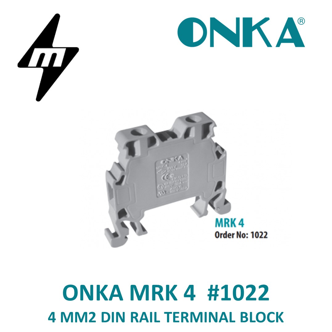 ONKA MRK 1022 MRK Series Screwed type Rail Terminal Block 4 mm Lazada PH