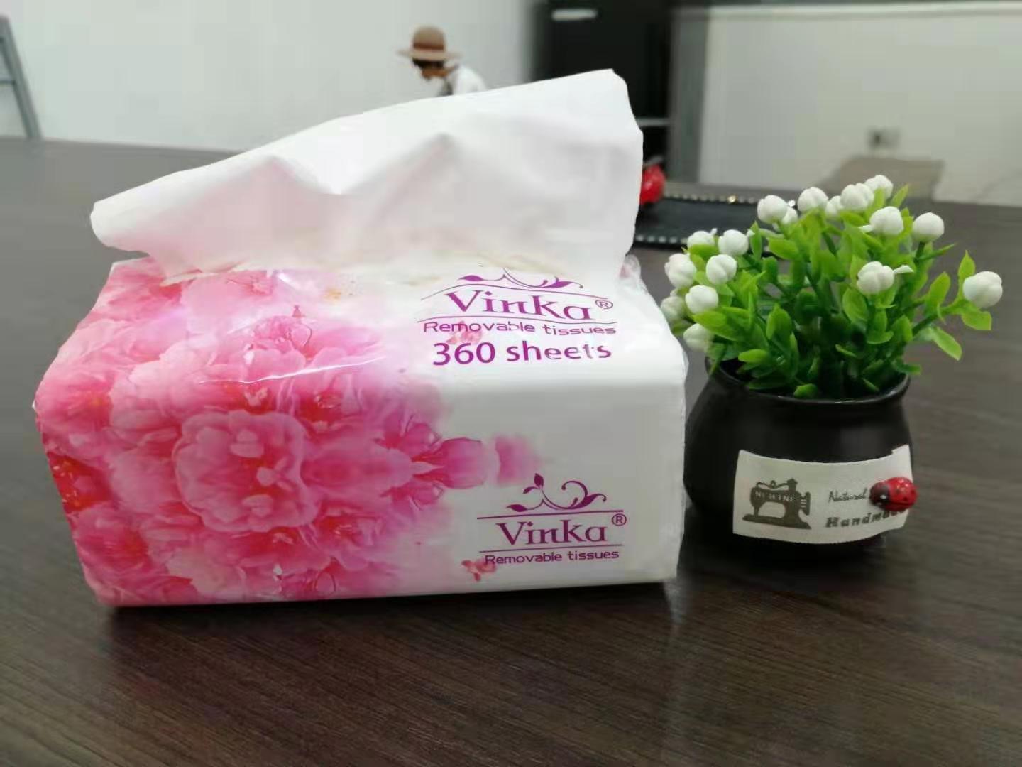 Vinka Organic Facial Tissue 3 ply (360 sheets）