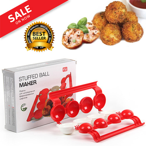 RETYLY Meatballs BPA Free Kitchen Maker Pro Homemade Stuffed Meat Balls Maker